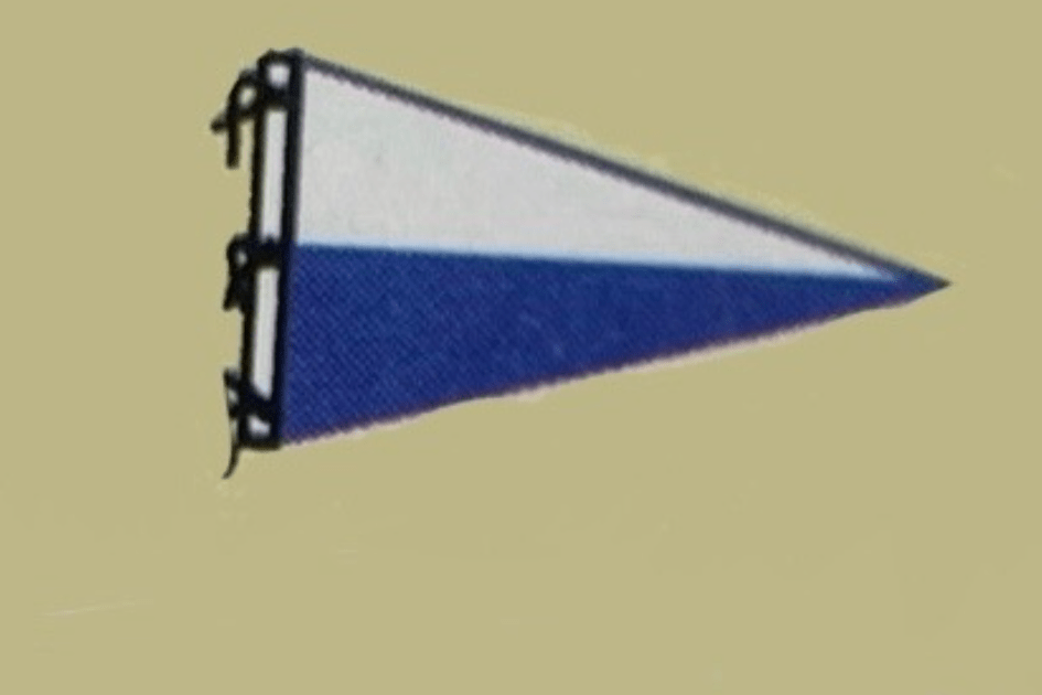 14"x18" 2 - tone triangle golf flag - Liberty Flag & Specialty