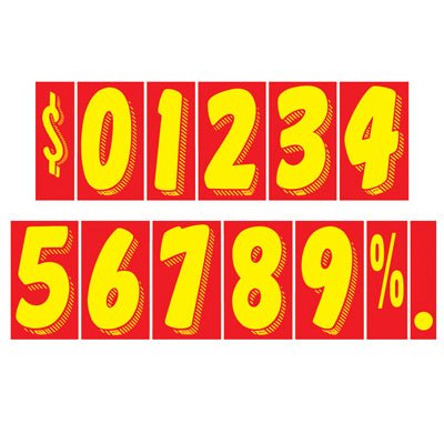 Adhesive Window Numbers (12p) - Liberty Flag & Specialty