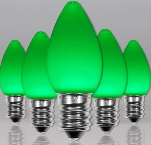 C7 LED Opaque (faux ceramic) bulbs - Liberty Flag & Specialty