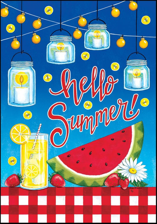 Hello Summer Residential Banner - Liberty Flag & Specialty