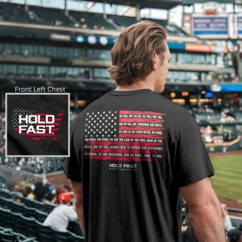 HOLD FAST We Will Not Falter T-Shirt - Liberty Flag & Specialty