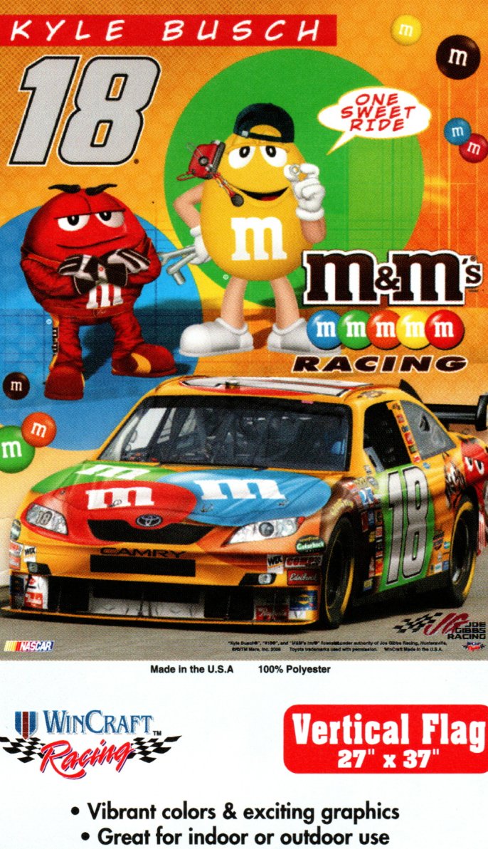 Kyle Busch Vertical Flag - Liberty Flag & Specialty