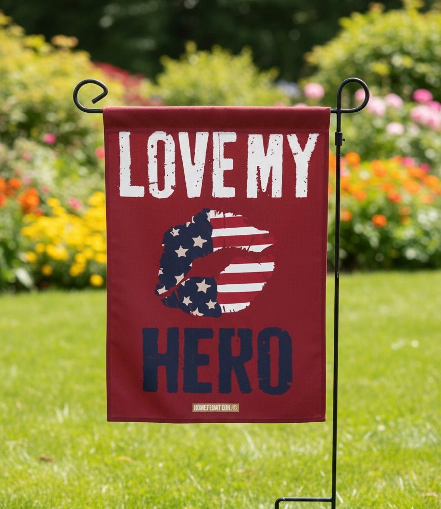 Love my Hero Garden Banner - Liberty Flag & Specialty