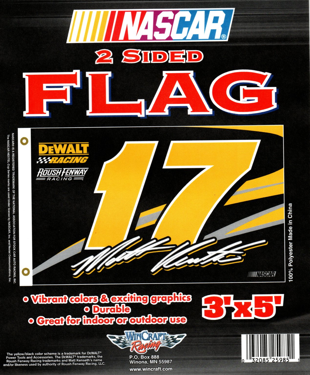 Matt Kenseth 2 Sided Flag - Liberty Flag & Specialty