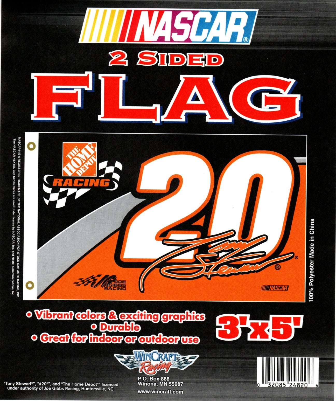 Tony Stewart 2 Sided Flag - Liberty Flag & Specialty