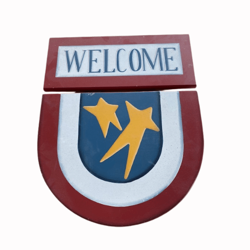 Wooden Welcome Sign - Liberty Flag & Specialty