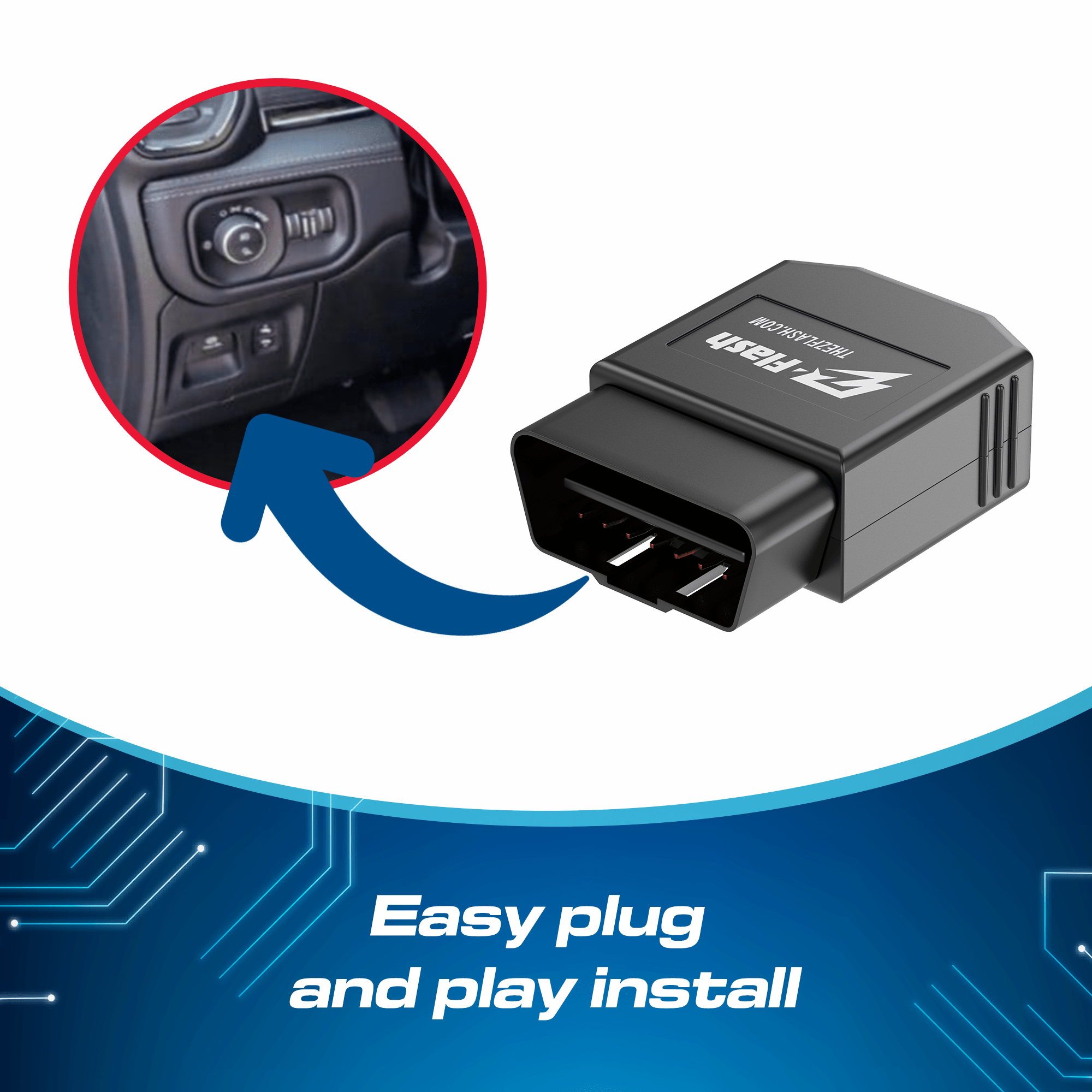 Z - Flash OBD Plugin Flasher Switch Module for Dodge/Jeep/Ram - Liberty Flag & Specialty