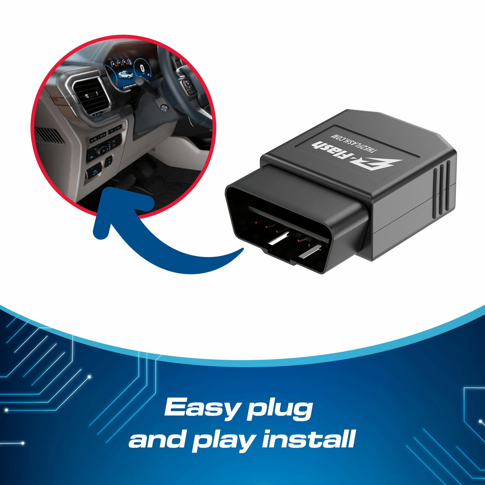 Z - Flash OBD Plugin Flasher Switch Module for Ford - Liberty Flag & Specialty