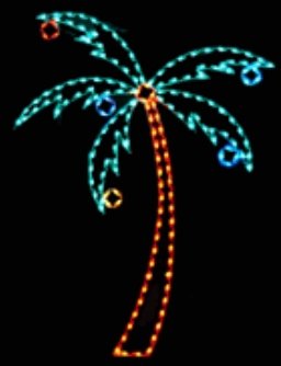 10' Palm Tree with Ornaments - Liberty Flag & Specialty