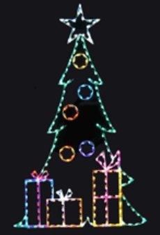 12' Tree with Packages - Liberty Flag & Specialty