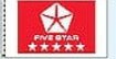 2.5'x3.5' 5 Star Logo Dealer Flag - Liberty Flag & Specialty
