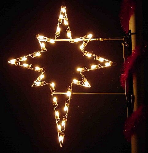 4' Silhouette Bethlehem Star Pole Mount - Liberty Flag & Specialty