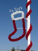 5' Garland Stocking Pole Mount - Liberty Flag & Specialty
