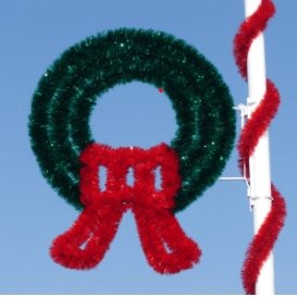 5' Garland Wreath Pole Mount - Liberty Flag & Specialty