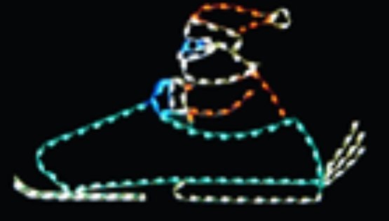 5' x 10' Silhouette Santa on Snow Mobile - Liberty Flag & Specialty