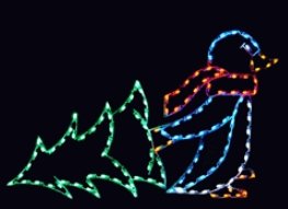 5' x 7' Silhouette Penguin with Tree - Liberty Flag & Specialty
