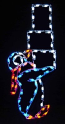 6' Silhouette Penguin with 3 Ice Blocks - Liberty Flag & Specialty