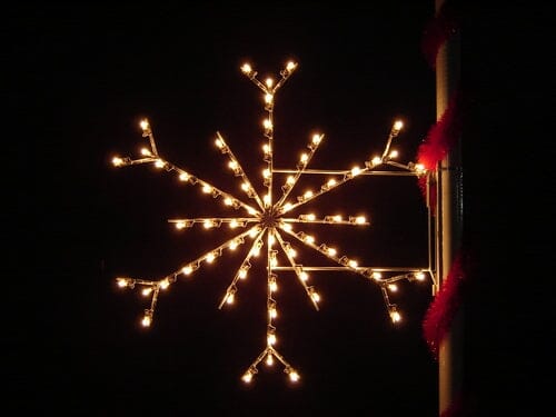 6' Silhouette Standard Snowflake Pole Mount - Liberty Flag & Specialty