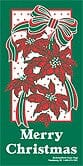60" x 30" Sunbrella Street Banner - Merry Christmas Pointsettia - Liberty Flag & Specialty