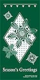 60" x 30" Sunbrella Street Banner - Season's Greetings Snow - Liberty Flag & Specialty
