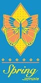 60" x 30" Sunbrella Street Banner - Spring Butterfly - Liberty Flag & Specialty