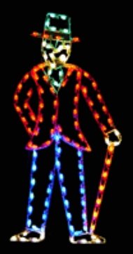 7' Yuletide Man with Cane - Liberty Flag & Specialty