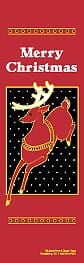 96" x 30" Sunbrella Street Banner - Merry Christmas Reindeer - Liberty Flag & Specialty