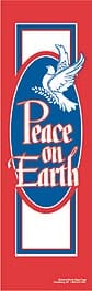 96" x 30" Sunbrella Street Banner - Patriotic Peace - Liberty Flag & Specialty