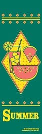 96" x 30" Sunbrella Street Banner - Summer Watermelon - Liberty Flag & Specialty