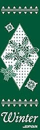 96" x 30" Sunbrella Street Banner - Winter Snowflakes - Liberty Flag & Specialty