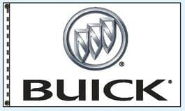 Buick Flag Liberty Flag & Specialty 2 1/2' x 3 1/2' Silver Logo