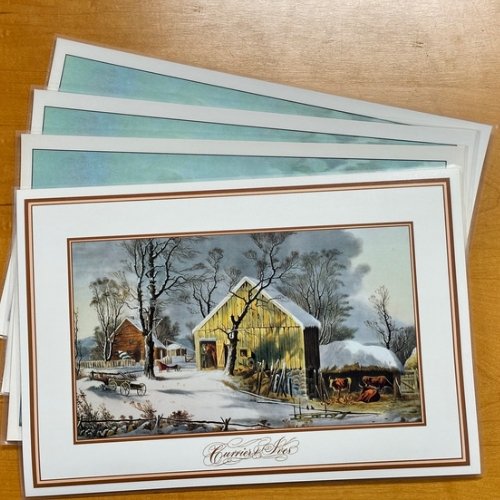 Currier & Ives Place Mats - Liberty Flag & Specialty