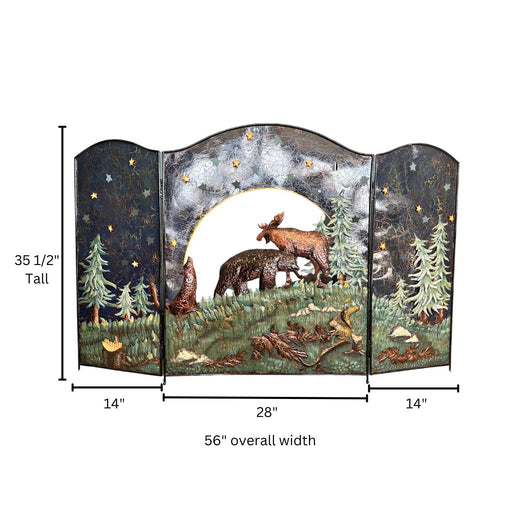 Fireplace Screen 3-Panel Forest - Liberty Flag & Specialty