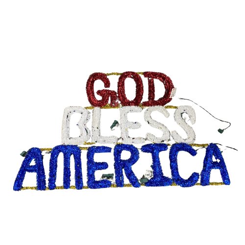 Light Up God Bless America garland sign - Liberty Flag & Specialty
