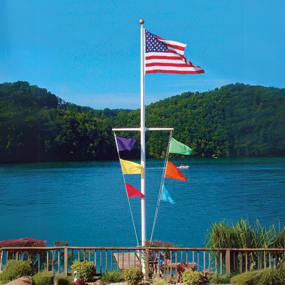 Marine Aluminum Flagpole - Liberty Flag & Specialty