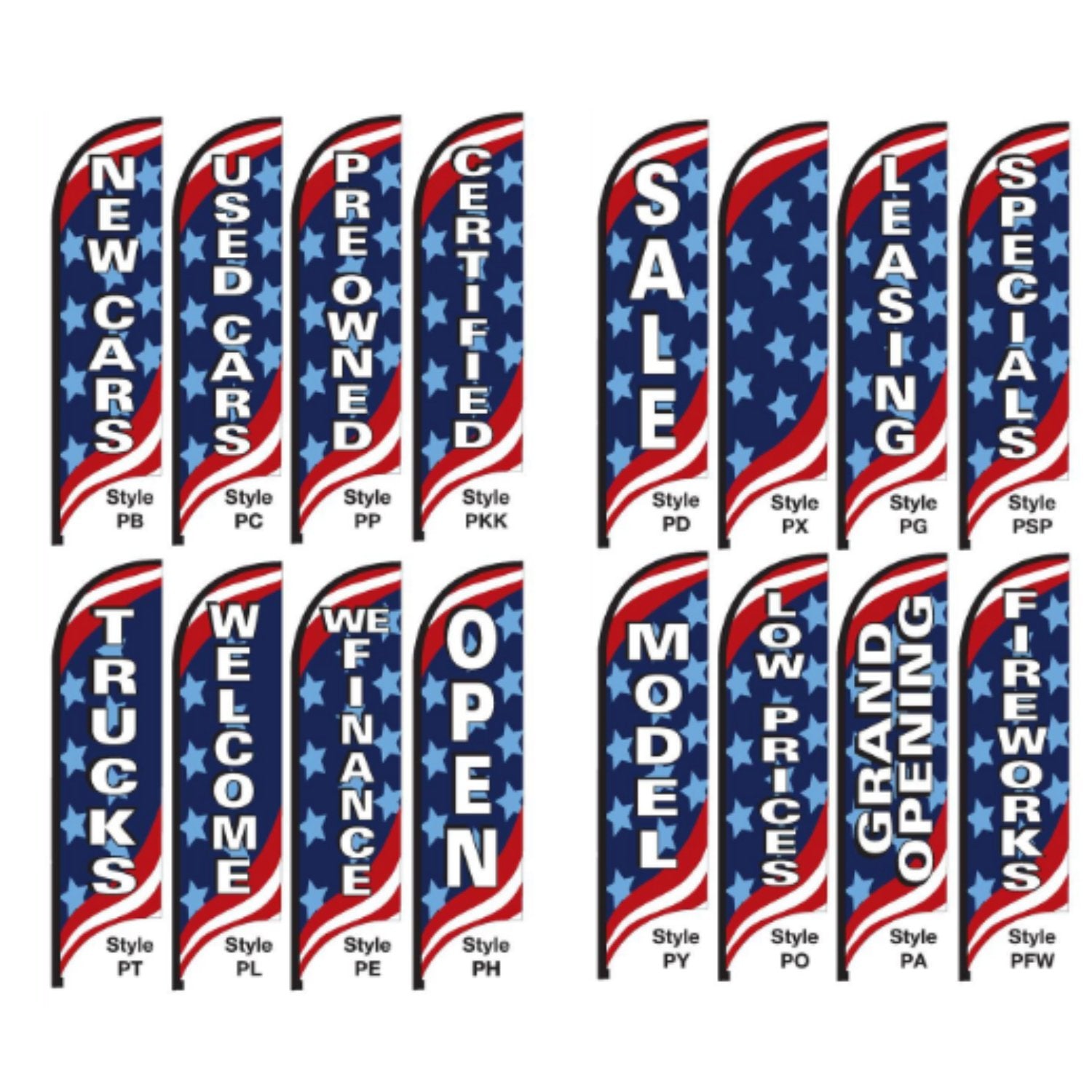 Patriotic Feather Flags 11' - Liberty Flag & Specialty