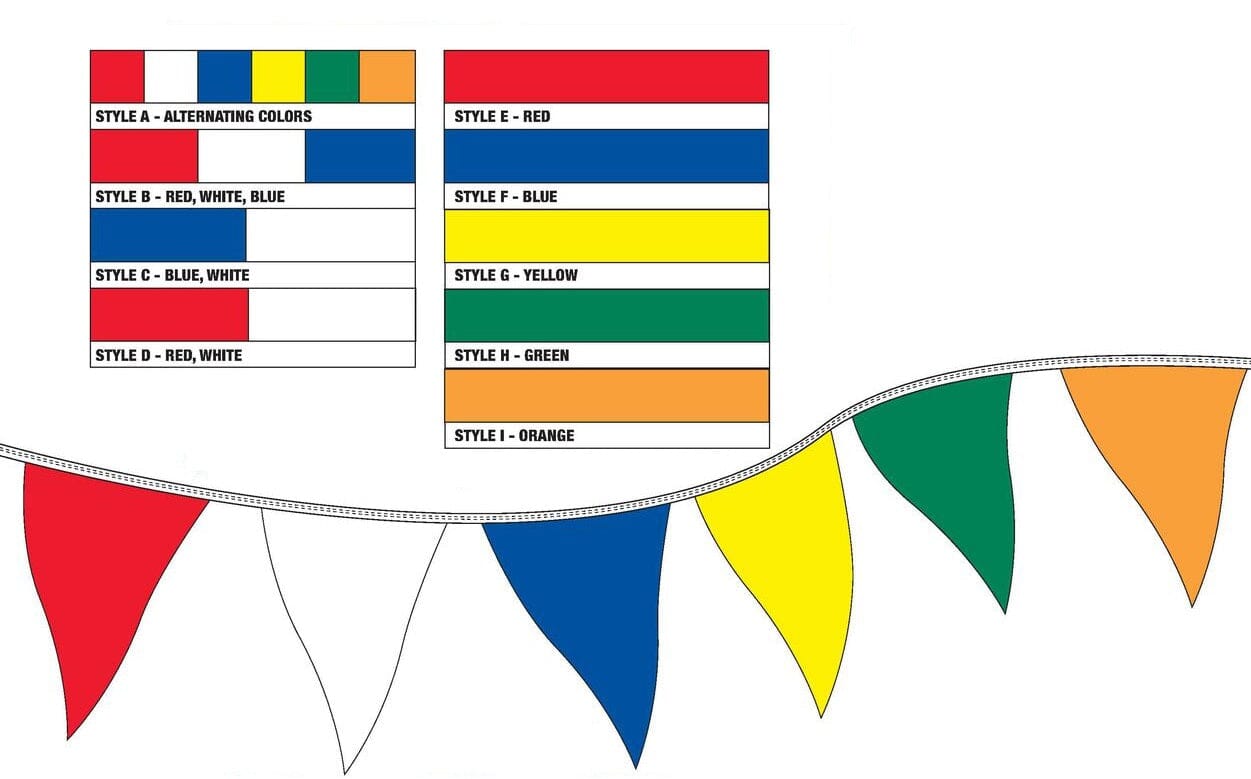 Plasticloth Pennants - Liberty Flag & Specialty
