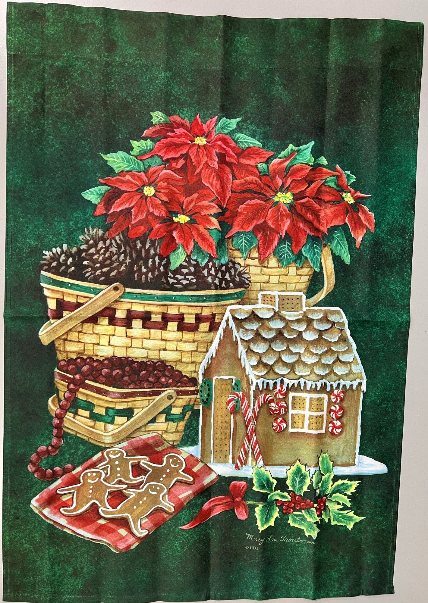 Poinsettia Christmas House Banner - Liberty Flag & Specialty