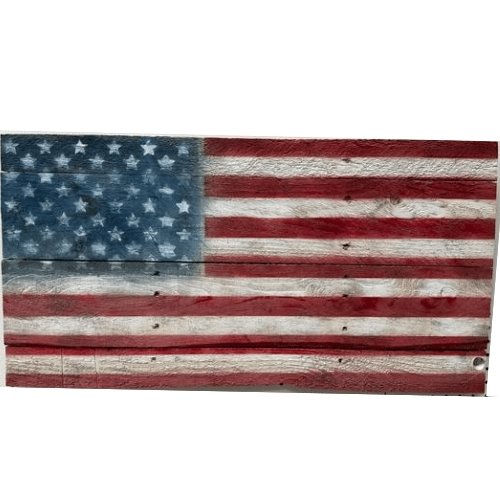 Rustic Wood USA Sign - Liberty Flag & Specialty