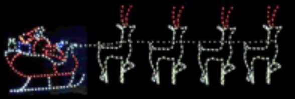 Santa with Reindeer Team - Liberty Flag & Specialty