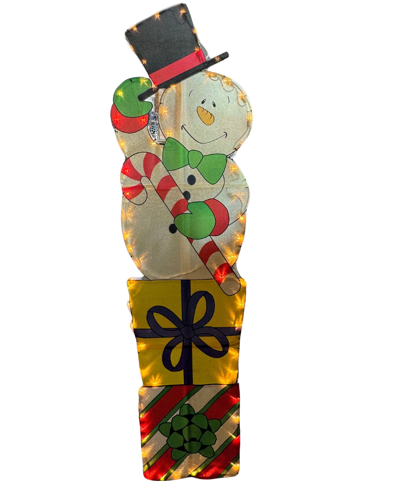 Snowman With Presents Ground Display - Liberty Flag & Specialty