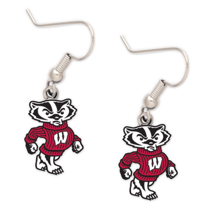 Wisconsin Badgers Earrings - Liberty Flag & Specialty