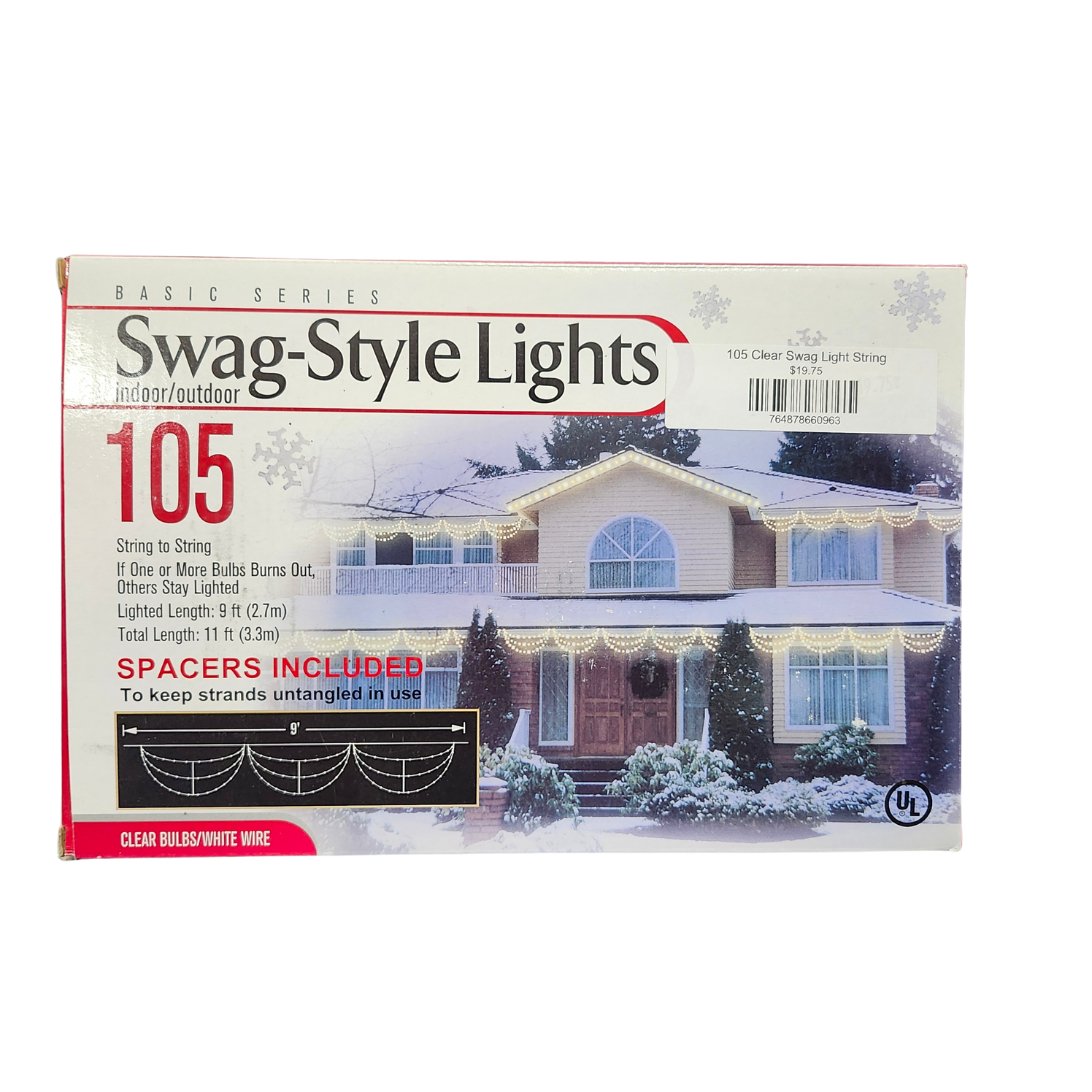 105 Clear Swag Light String - Liberty Flag & Specialty