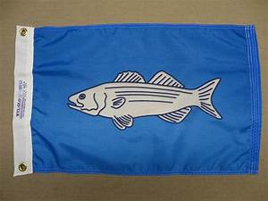 12" x 18" Striped Bass Flag - Liberty Flag & Specialty