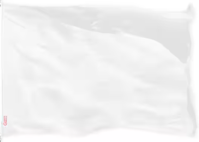 2'1/2 x 6' white flag - Liberty Flag & Specialty