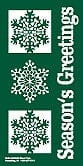 60" x 30" Sunbrella Street Banner - Season's Greetings Snowflakes - Liberty Flag & Specialty