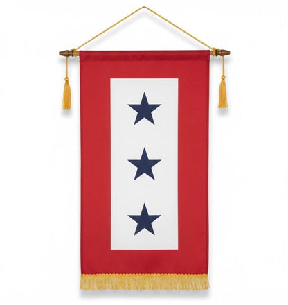 8" x 15" One & Three Star Service Banner - Liberty Flag & Specialty