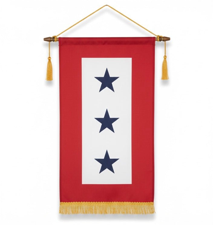 8" x 15" One & Three Star Service Banner - Liberty Flag & Specialty
