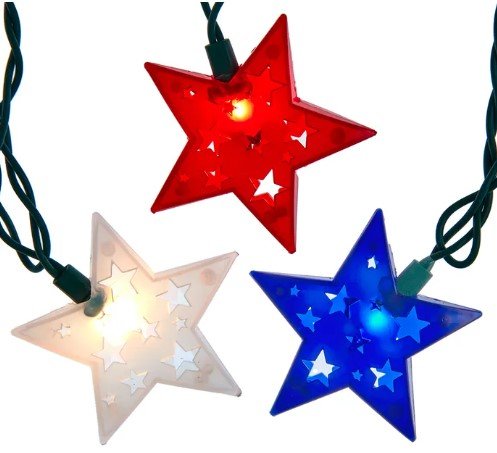 9' Patriotic Star Light Set - Liberty Flag & Specialty