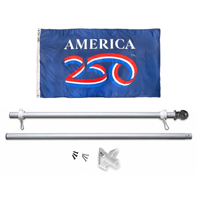 First - Class America 250 Flagpole Kit - Liberty Flag & Specialty